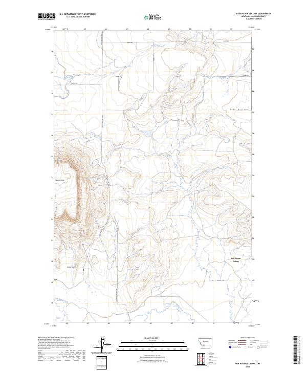 USGS Topographic Map – Fair Haven Colony