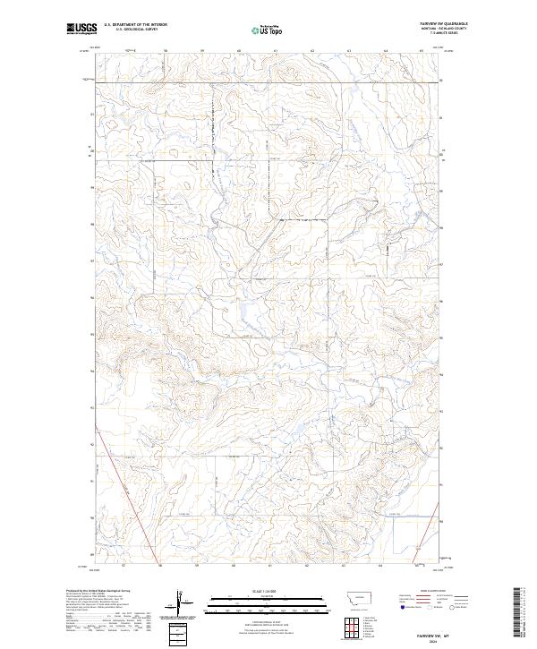USGS Topographic Map – Fairview SW