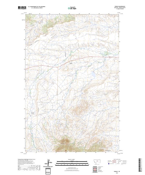 USGS Topographic Map – Fergus