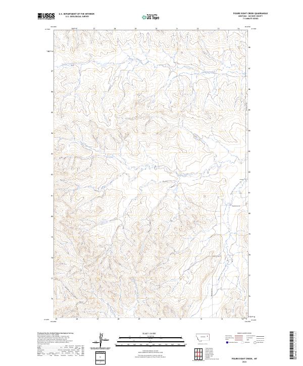 2024 Map of Figure Eight Creek, 2024 Print