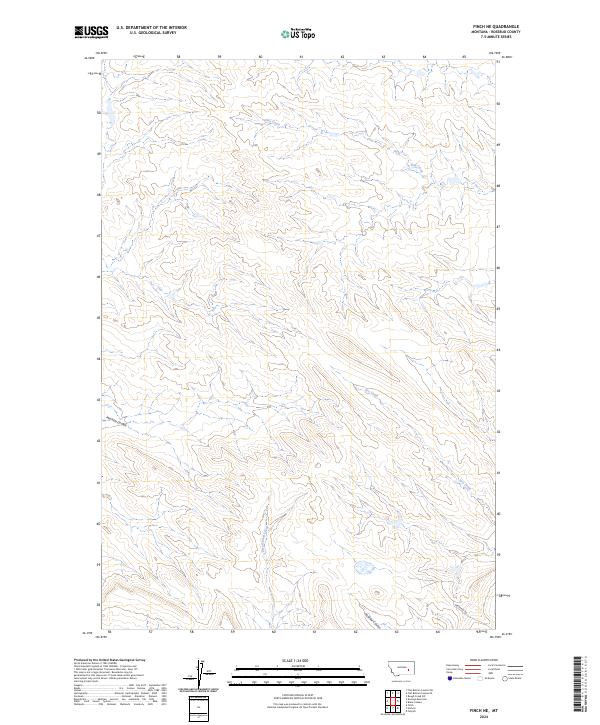 USGS Topographic Map – Finch NE
