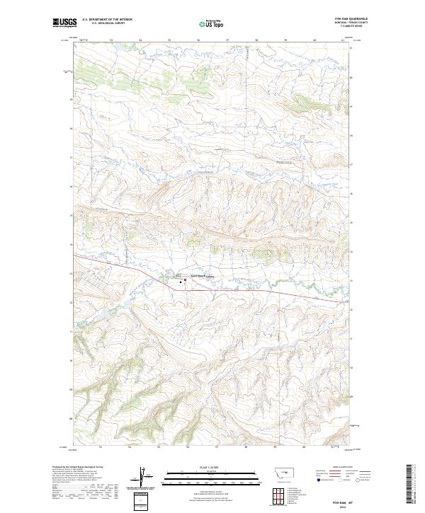 USGS Topographic Map – Fish Dam