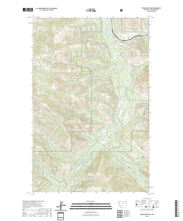 USGS Topographic Map – Fisher Mountain