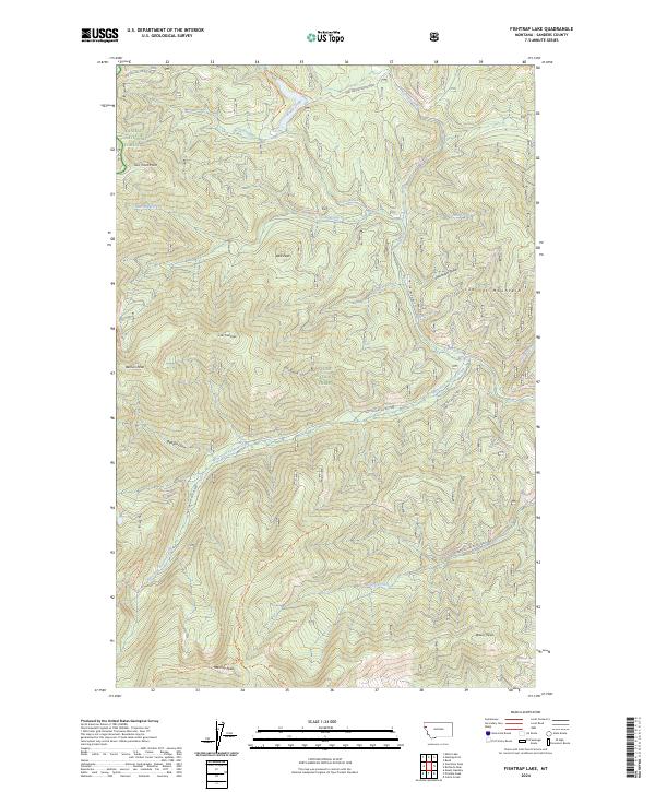 USGS Topographic Map – Fishtrap Lake