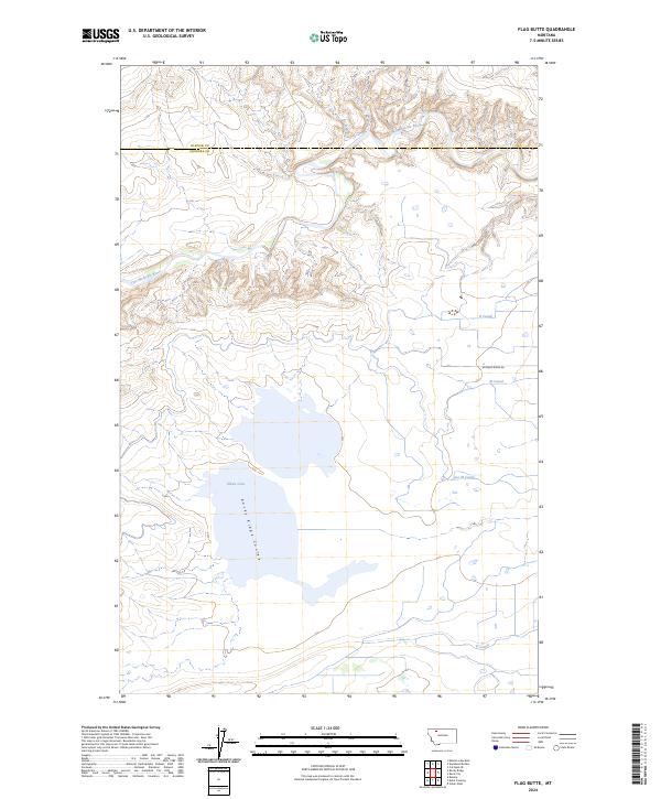 USGS Topographic Map – Flag Butte