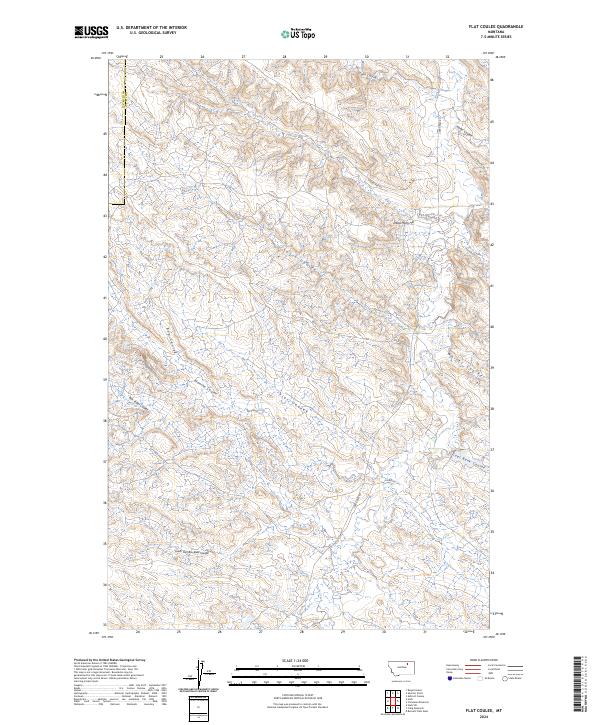 USGS Topographic Map – Flat Coulee