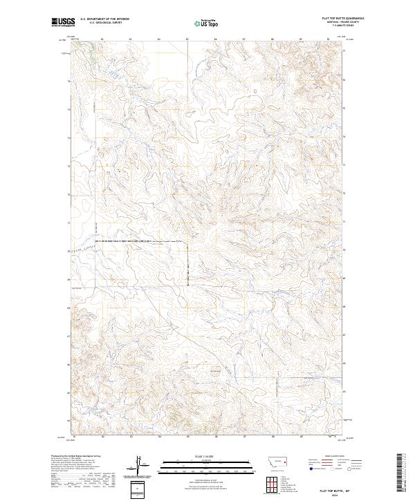 USGS Topographic Map – Flat Top Butte
