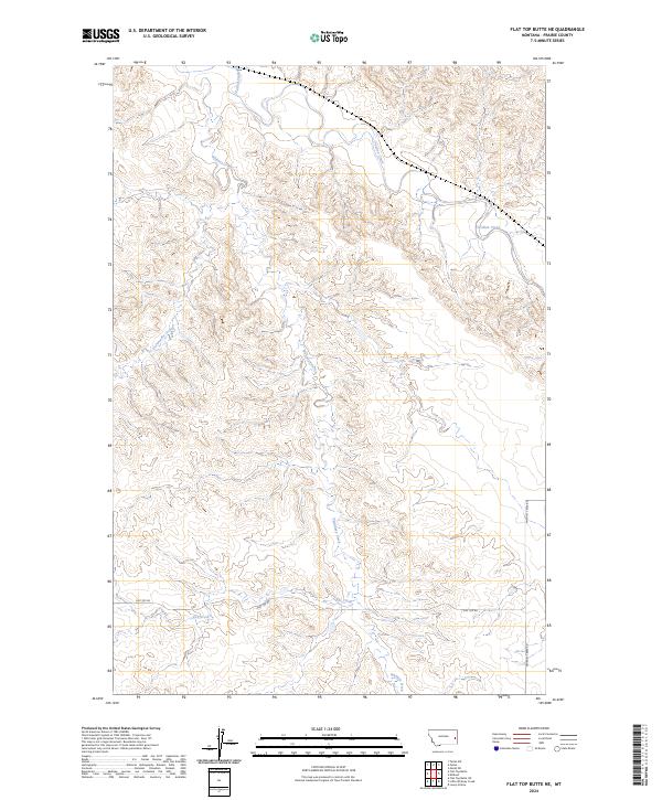 USGS Topographic Map – Flat Top Butte NE