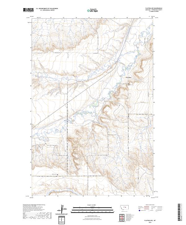 USGS Topographic Map – Flatwillow