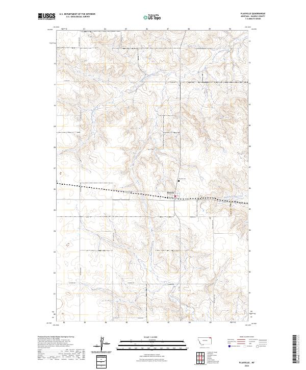 USGS Topographic Map – Flaxville