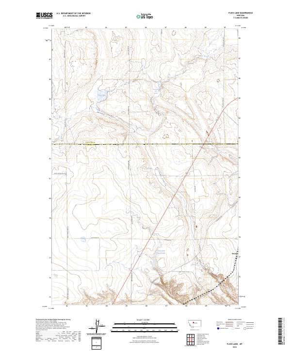 USGS Topographic Map – Flick Lake