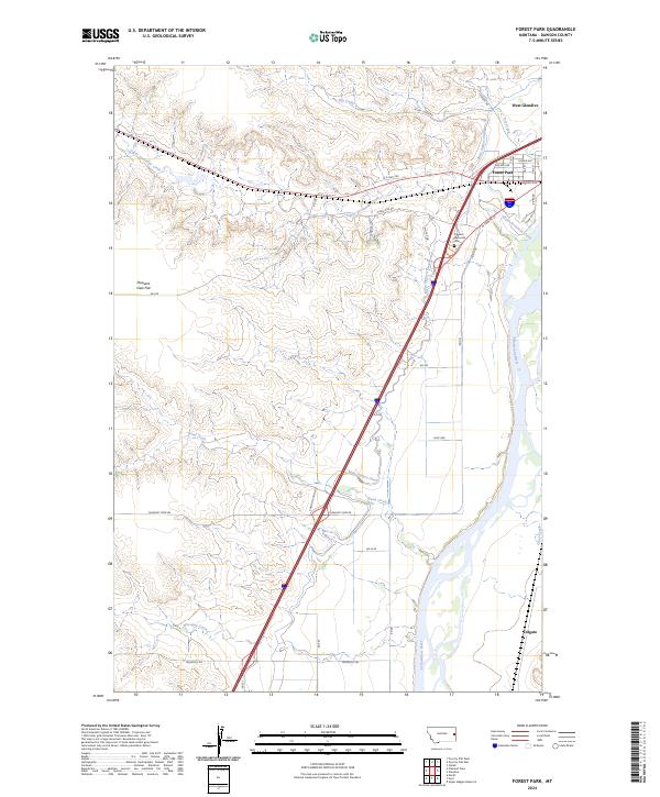 USGS Topographic Map – Forest Park