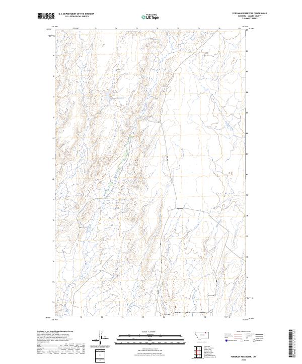 USGS Topographic Map – Forsman Reservoir