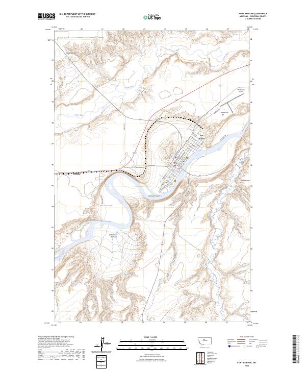 USGS Topographic Map – Fort Benton
