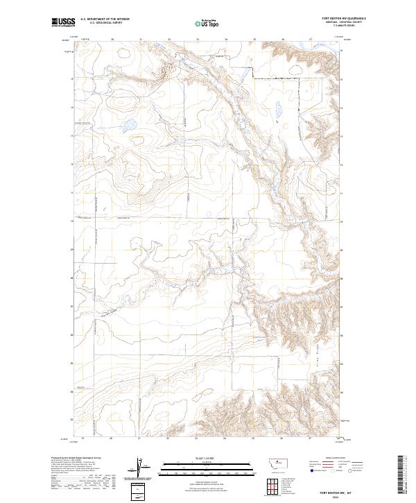 USGS Topographic Map – Fort Benton NW