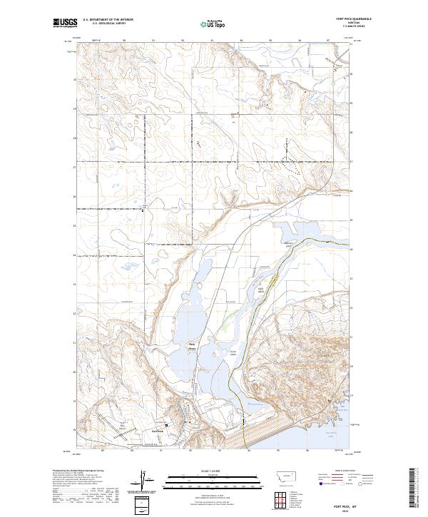 USGS Topographic Map – Fort Peck