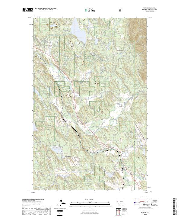USGS Topographic Map – Fortine