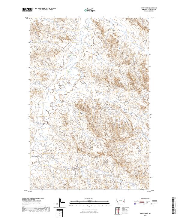 USGS Topographic Map – Forty Creek