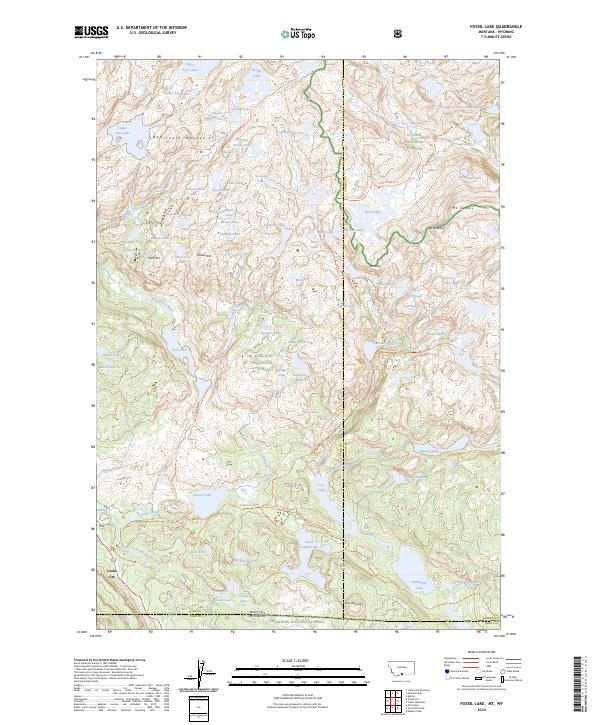 USGS Topographic Map – Fossil Lake