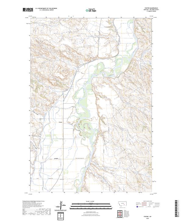 USGS Topographic Map – Foster