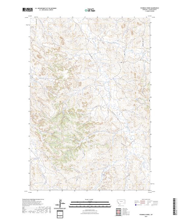 USGS Topographic Map – Fourmile Creek