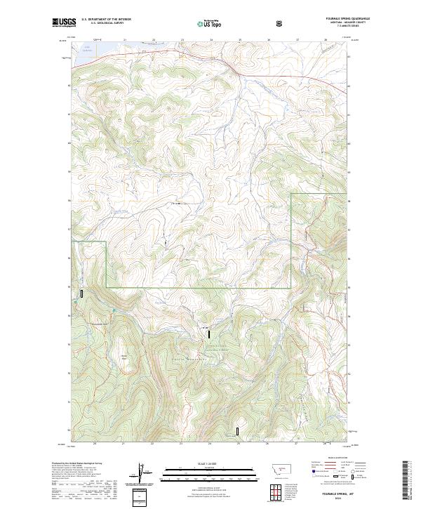 USGS Topographic Map – Fourmile Spring