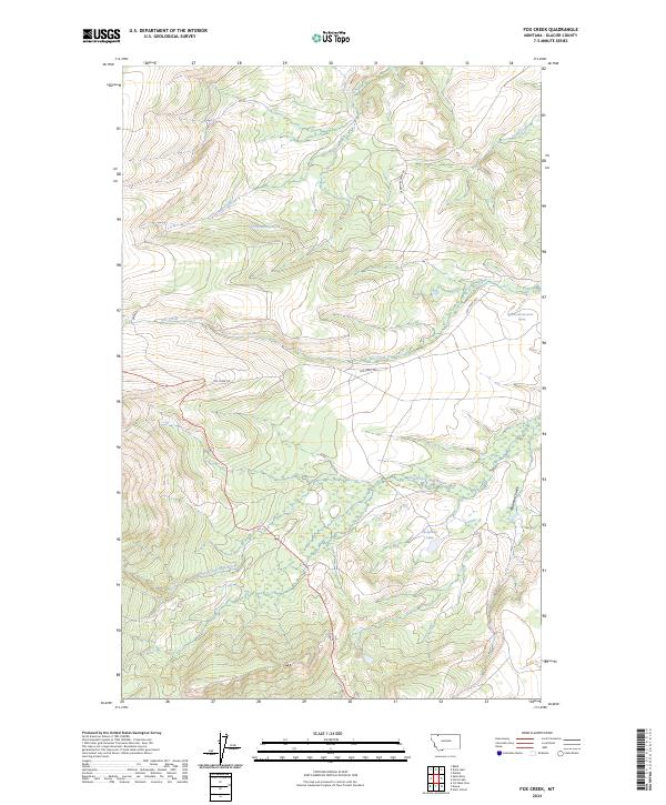 USGS Topographic Map – Fox Creek