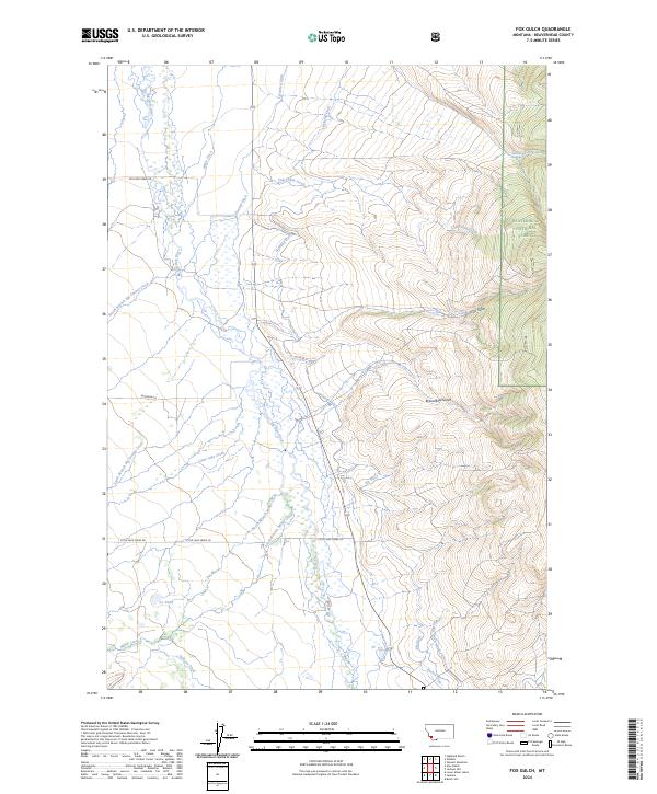 USGS Topographic Map – Fox Gulch