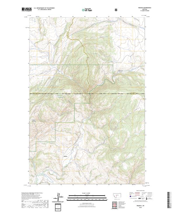 USGS Topographic Map – Francis