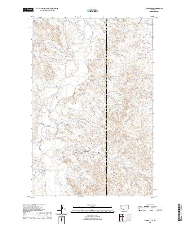 USGS Topographic Map – Frank Coulee