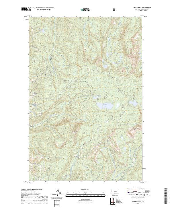 USGS Topographic Map – Fred Burr Lake