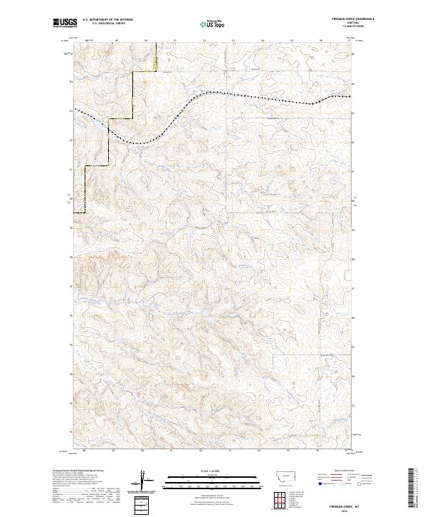 2024 Map of Freeman Creek, 2024 Print