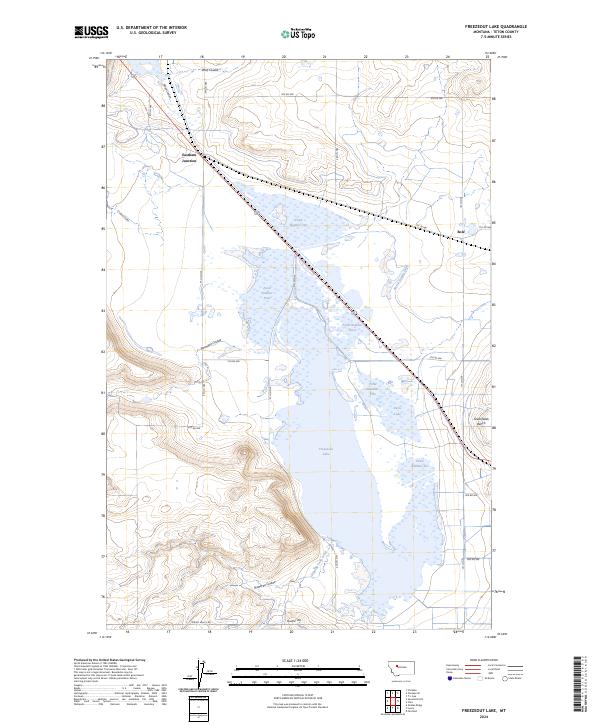 USGS Topographic Map – Freezeout Lake