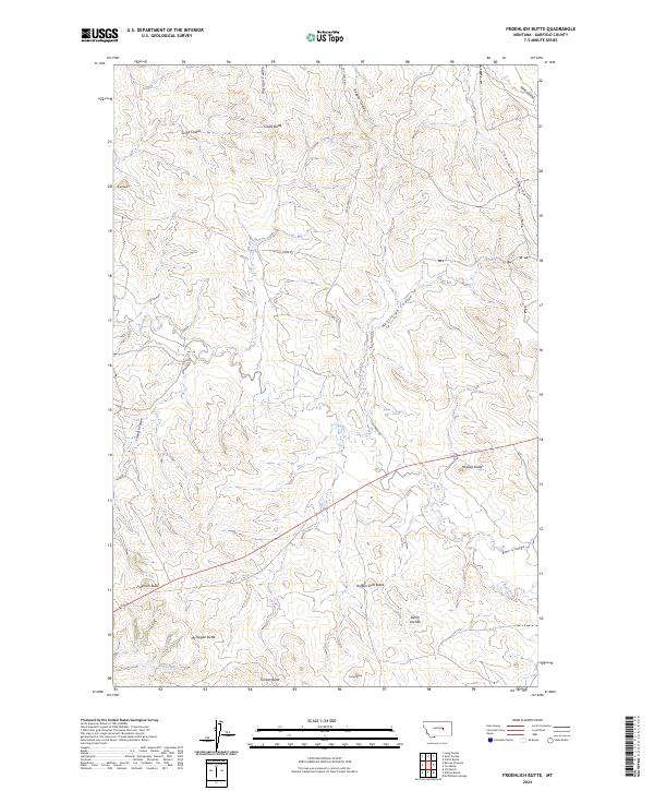 USGS Topographic Map – Froehlich Butte