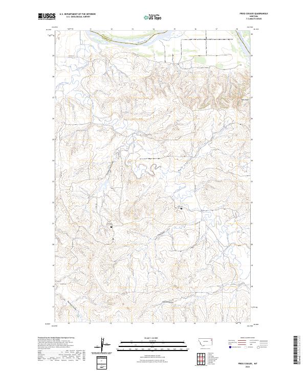 USGS Topographic Map – Frog Coulee