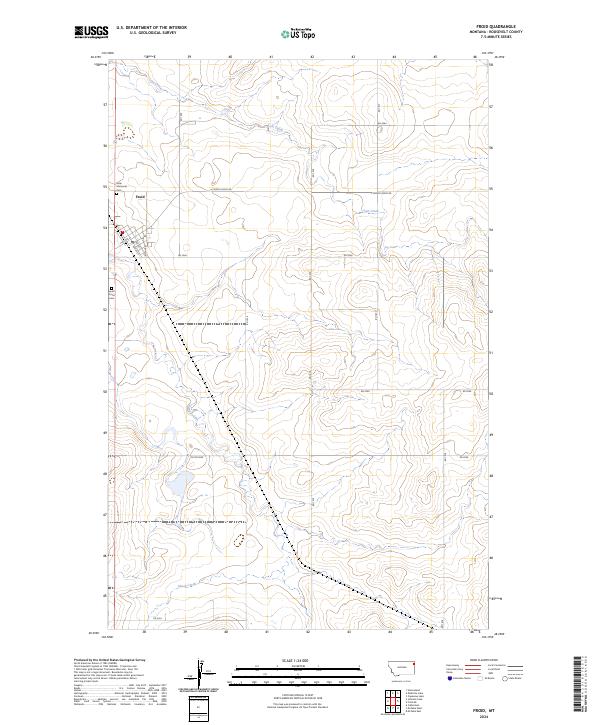 USGS Topographic Map – Froid