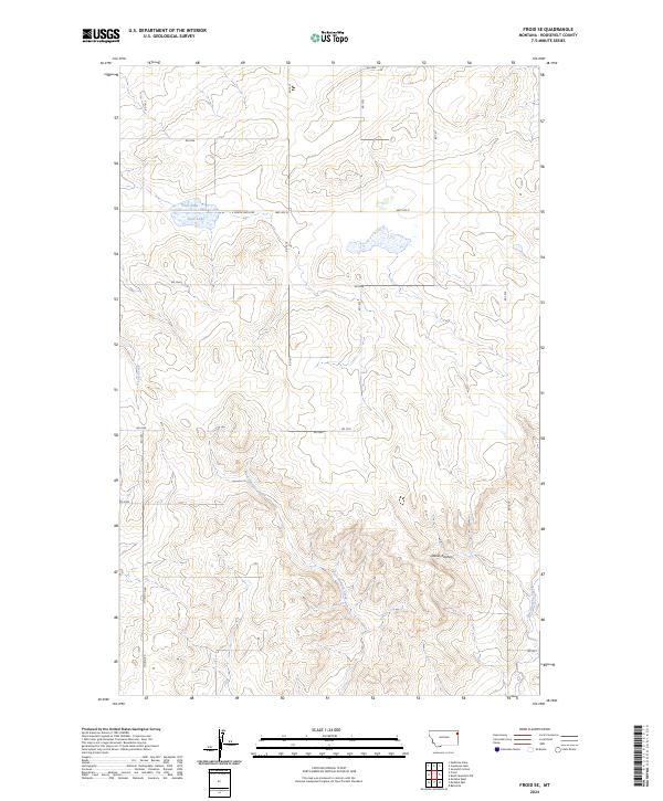 USGS Topographic Map – Froid SE