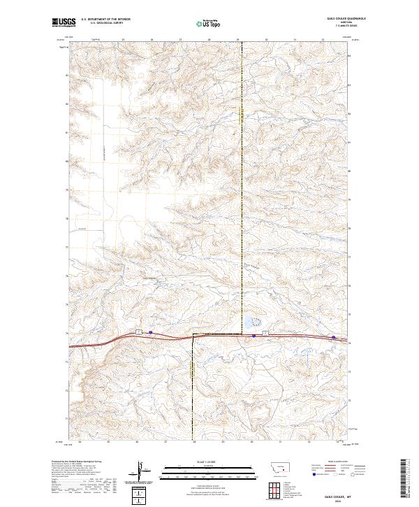 USGS Topographic Map – Gails Coulee