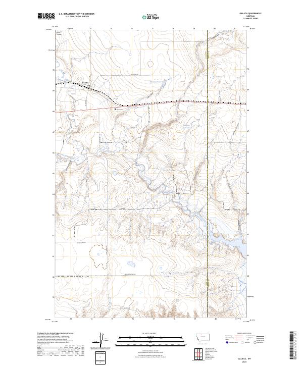USGS Topographic Map – Galata