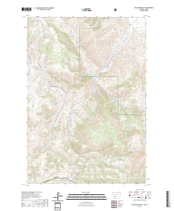 USGS Topographic Map – Gallagher Gulch