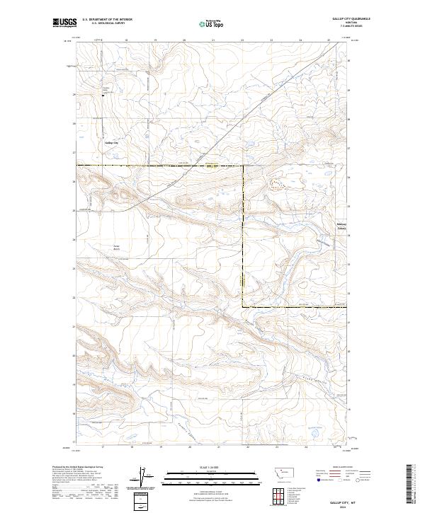 USGS Topographic Map – Gallup City
