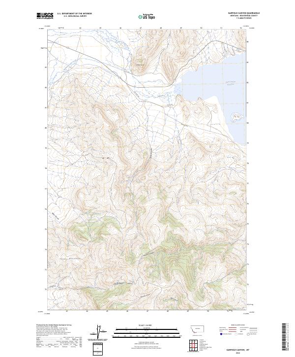 USGS Topographic Map – Garfield Canyon