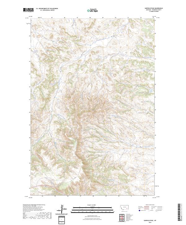 USGS Topographic Map – Garfield Peak