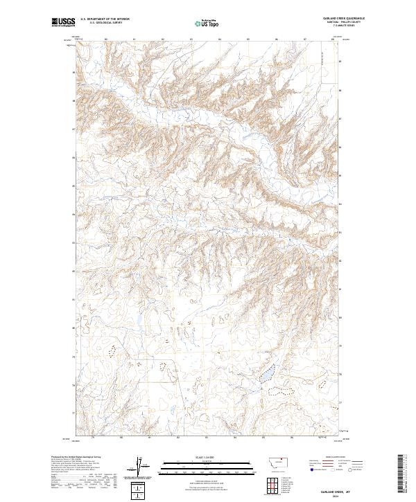 2024 Map of Garland Creek, 2024 Print