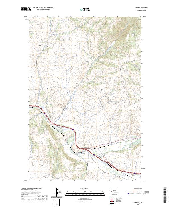 USGS Topographic Map – Garrison