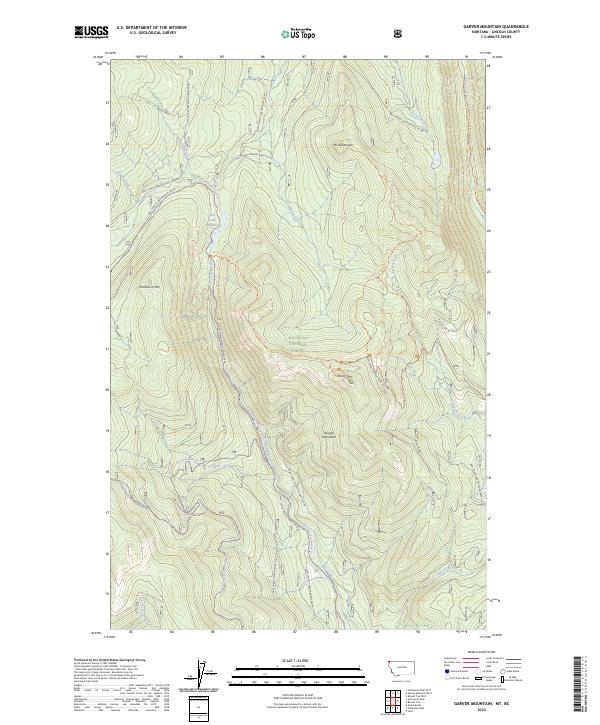 USGS Topographic Map – Garver Mountain