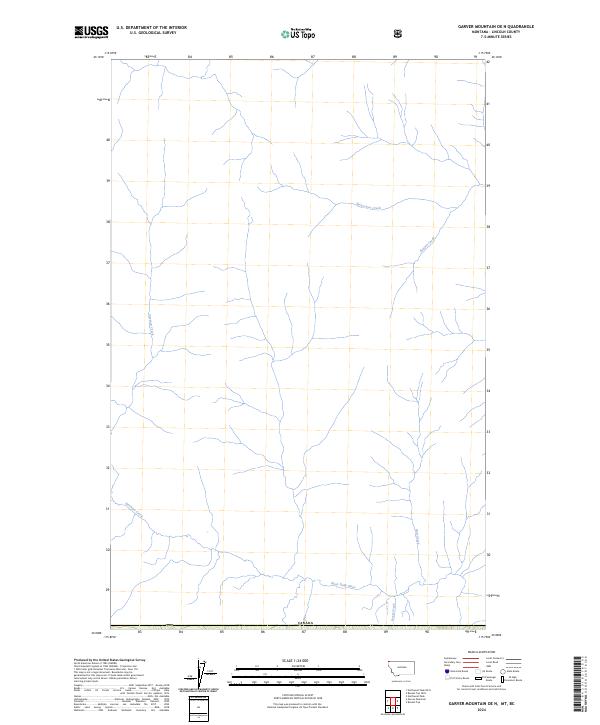 2024 Map of Garver Mountain OE N, 2024 Print