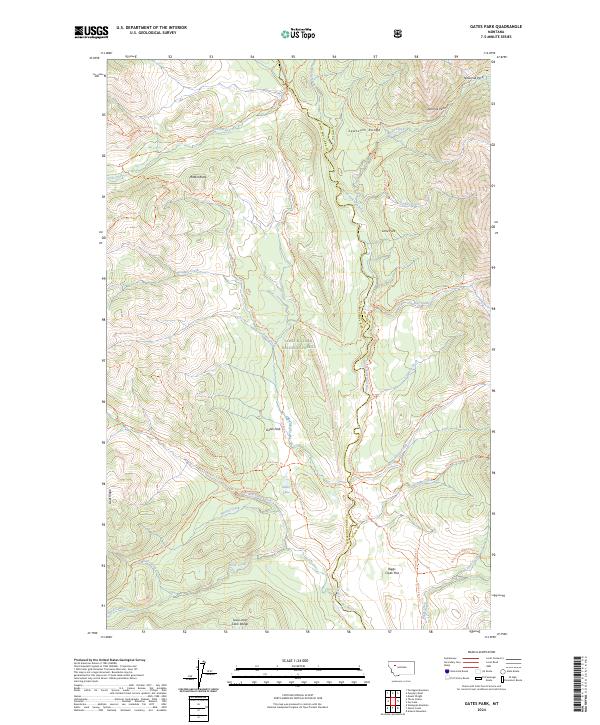 USGS Topographic Map – Gates Park