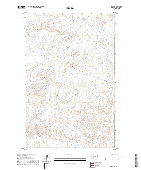 USGS Topographic Map – Gay Dam