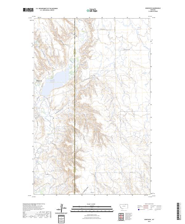USGS Topographic Map – Genevieve